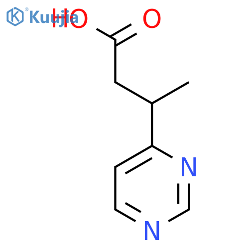 3-(pyrimidin-4-yl)butanoic acid structure