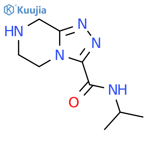 1,2,4-Triazolo[4,3-a]pyrazine-3-carboxamide, 5,6,7,8-tetrahydro-N-(1-methylethyl)- structure