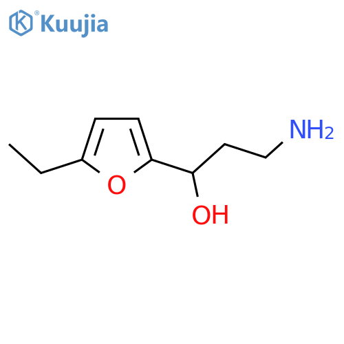 3-Amino-1-(5-ethylfuran-2-yl)propan-1-ol structure