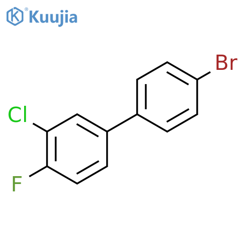 4'-Bromo-3-chloro-4-fluoro-1,1'-biphenyl structure