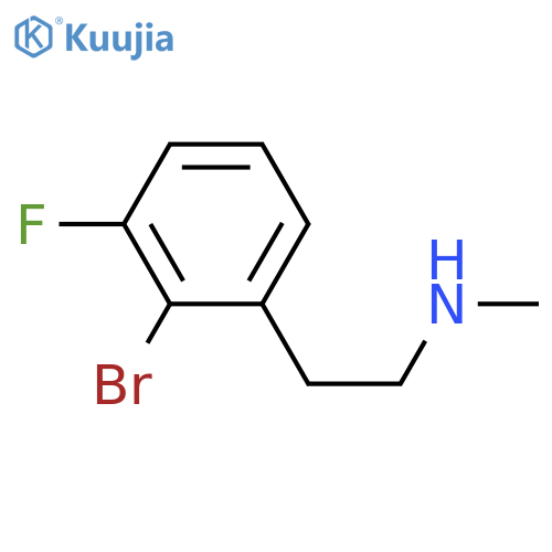 2-(2-bromo-3-fluorophenyl)ethyl(methyl)amine structure