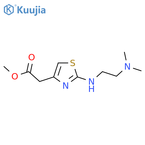 methyl 2-(2-{2-(dimethylamino)ethylamino}-1,3-thiazol-4-yl)acetate structure