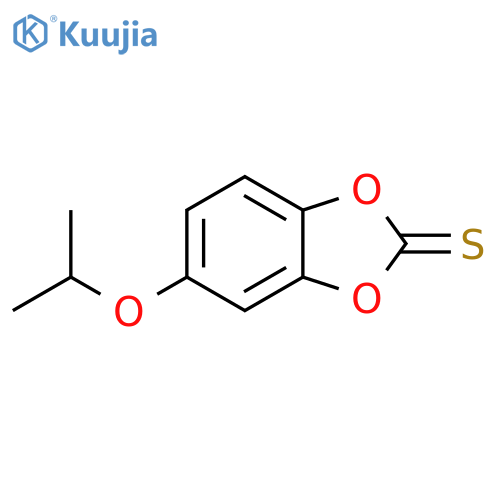 1,3-Benzodioxole-2-thione, 5-(1-methylethoxy)- structure
