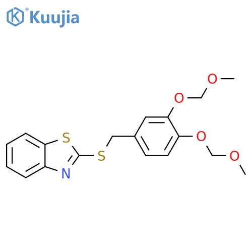 Benzothiazole, 2-[[[3,4-bis(methoxymethoxy)phenyl]methyl]thio]- structure