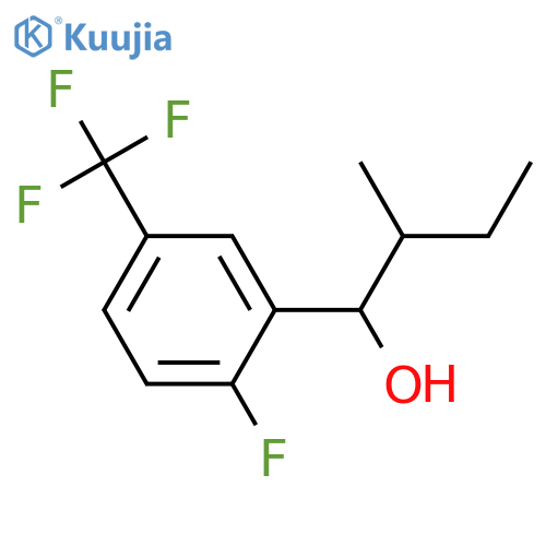 2-Fluoro-α-(1-methylpropyl)-5-(trifluoromethyl)benzenemethanol structure