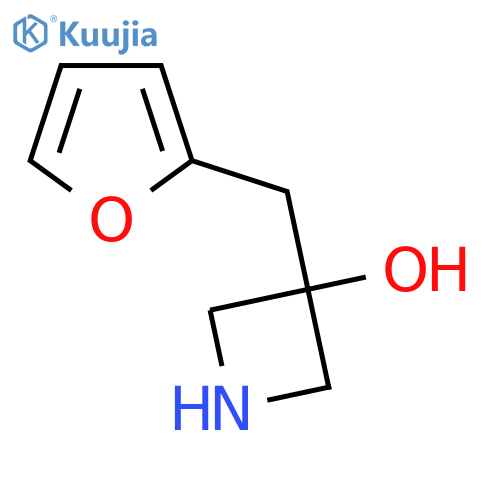 3-(furan-2-yl)methylazetidin-3-ol structure