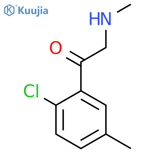 1-(2-chloro-5-methylphenyl)-2-(methylamino)ethan-1-one structure