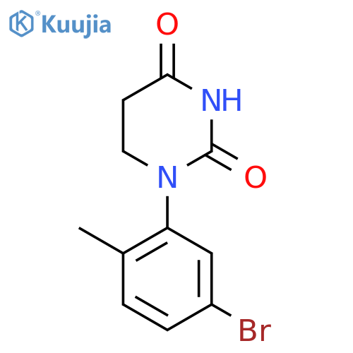 2,4(1H,3H)-Pyrimidinedione, 1-(5-bromo-2-methylphenyl)dihydro- structure