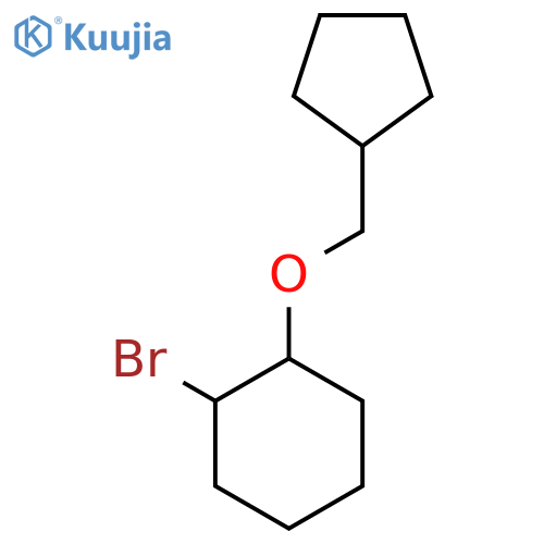 1-Bromo-2-(cyclopentylmethoxy)cyclohexane structure