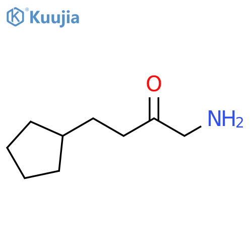 2-Butanone, 1-amino-4-cyclopentyl- structure