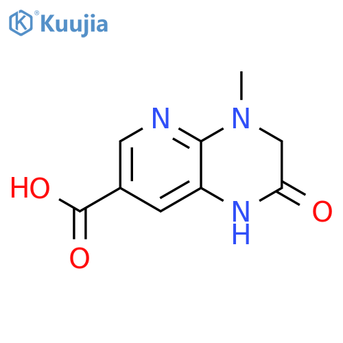 4-methyl-2-oxo-1H,2H,3H,4H-pyrido2,3-bpyrazine-7-carboxylic acid structure