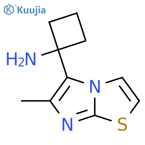 1-{6-methylimidazo2,1-b1,3thiazol-5-yl}cyclobutan-1-amine structure