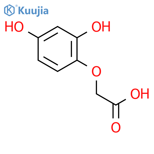 2-(2,4-dihydroxyphenoxy)acetic acid structure