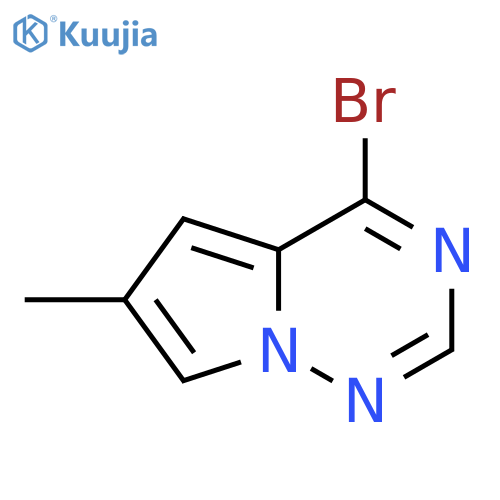 4-bromo-6-methylpyrrolo[2,1-f][1,2,4]triazine structure