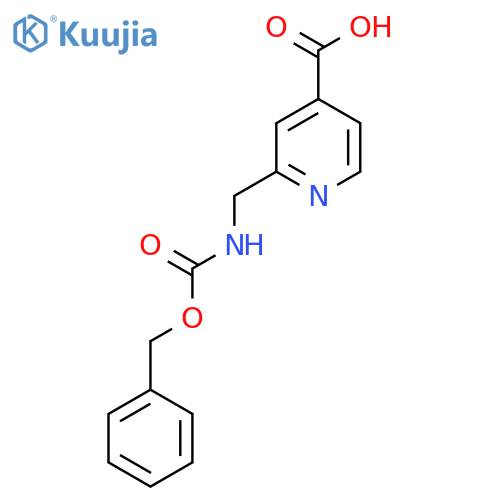 2-({[(Benzyloxy)carbonyl]amino}methyl)pyridine-4-carboxylic acid structure