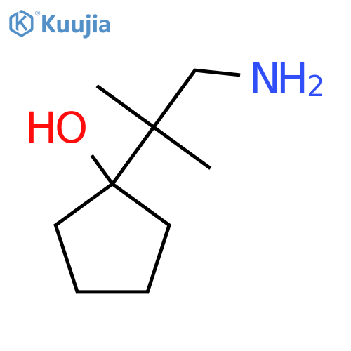 1-(1-Amino-2-methylpropan-2-yl)cyclopentan-1-ol structure