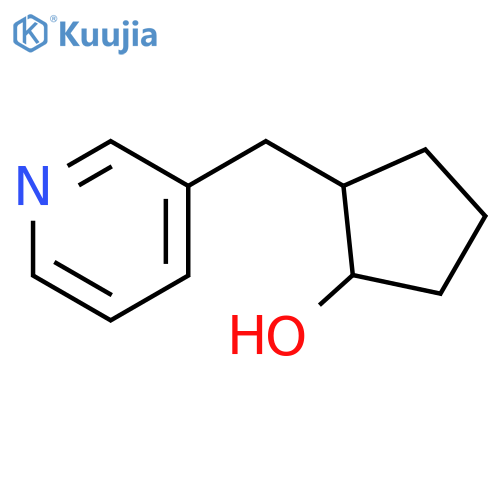2-(pyridin-3-yl)methylcyclopentan-1-ol structure