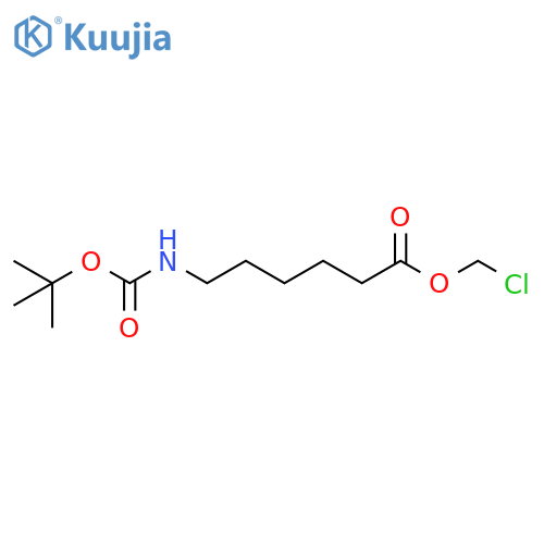 Chloromethyl 6-{[(tert-butoxy)carbonyl]amino}hexanoate structure