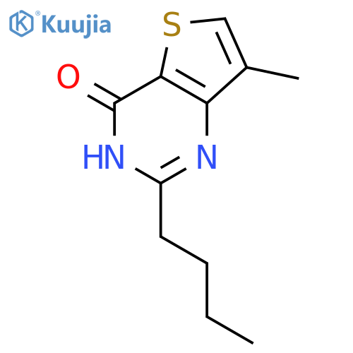 THIENO[3,2-D]PYRIMIDIN-4(3H)-ONE, 2-BUTYL-7-METHYL- structure