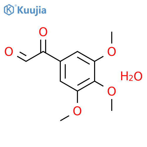 3,4,5-Trimethoxyphenylglyoxal hydrate structure