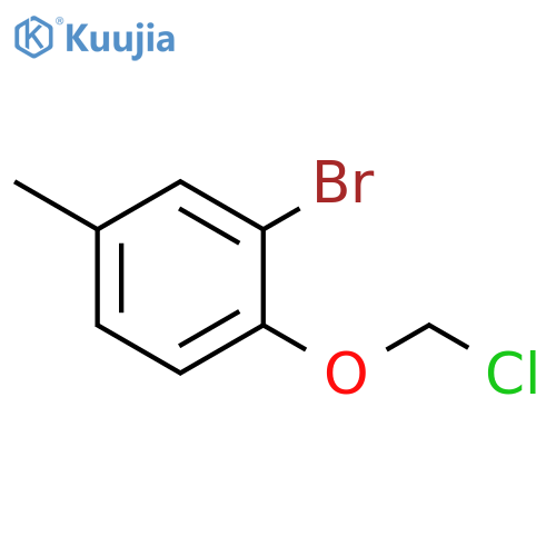 Benzene, 2-bromo-1-(chloromethoxy)-4-methyl- structure