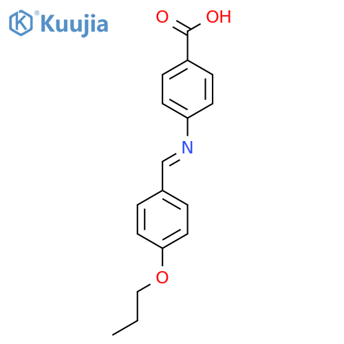 4-{(E)-[(4-Propoxyphenyl)methylidene]amino}benzoic acid structure