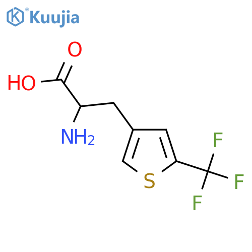 2-Amino-3-[5-(trifluoromethyl)thiophen-3-yl]propanoic acid structure