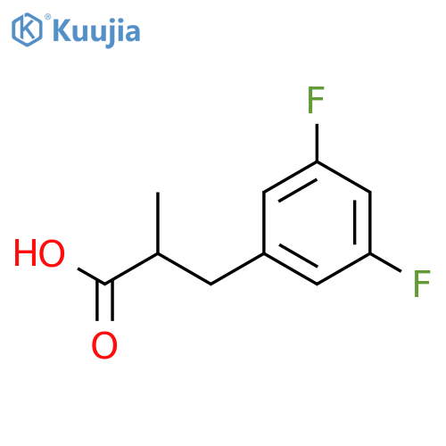 3-(3,5-Difluorophenyl)-2-methylpropionic acid structure