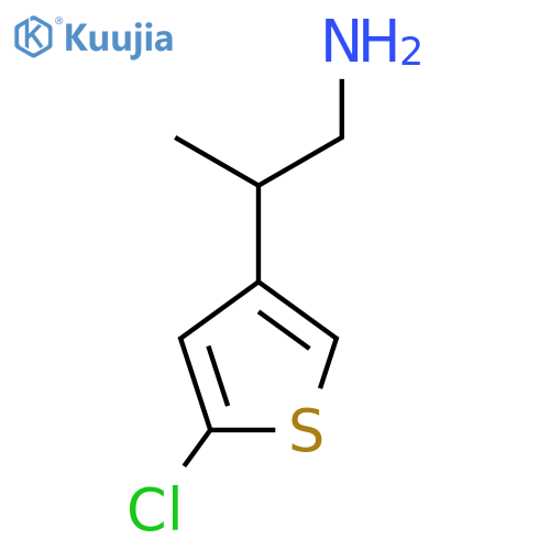 2-(5-chlorothiophen-3-yl)propan-1-amine structure