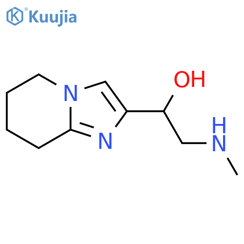 1-{5H,6H,7H,8H-imidazo1,2-apyridin-2-yl}-2-(methylamino)ethan-1-ol structure