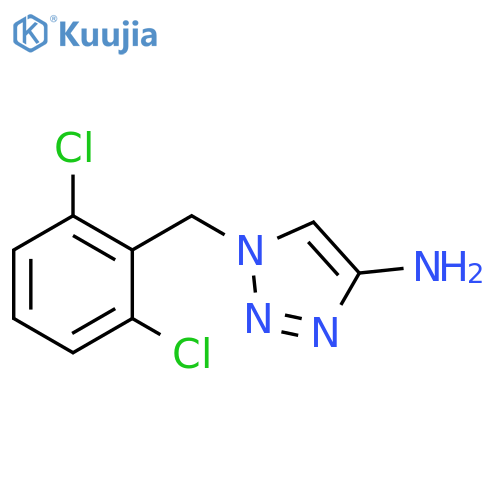 1-(2,6-dichlorophenyl)methyl-1H-1,2,3-triazol-4-amine structure