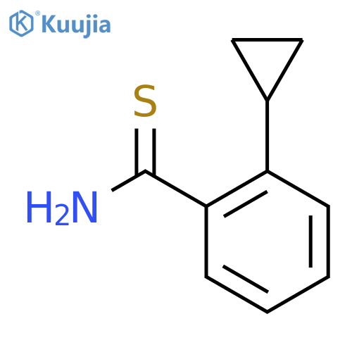 2-cyclopropylbenzene-1-carbothioamide structure