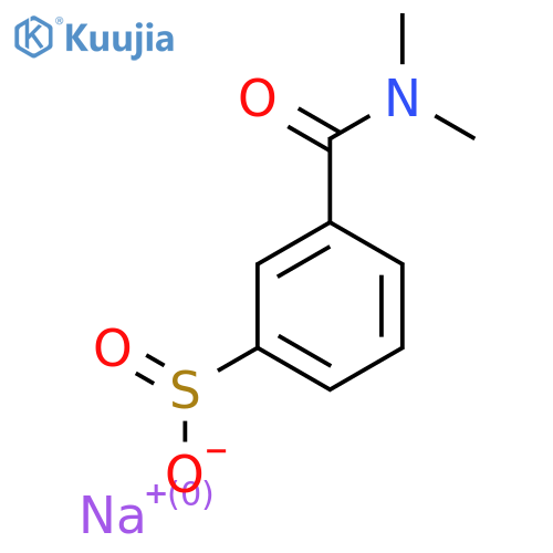 Sodium 3-(dimethylcarbamoyl)benzene-1-sulfinate structure