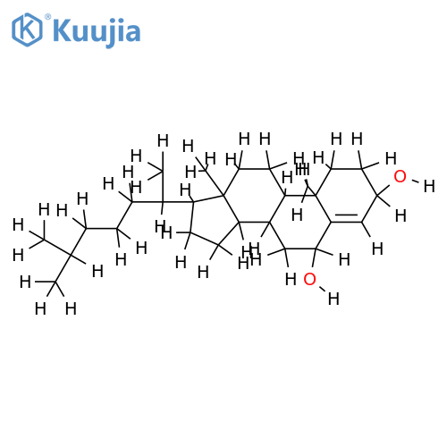 (10R)-3c.6t-Dihydroxy-10r.13c-dimethyl-17c-((R)-1.5-dimethyl-hexyl)-(8cH.9tH.14tH)-Delta4-tetradecahydro-1H-cyclopenta[a]phenanthren structure