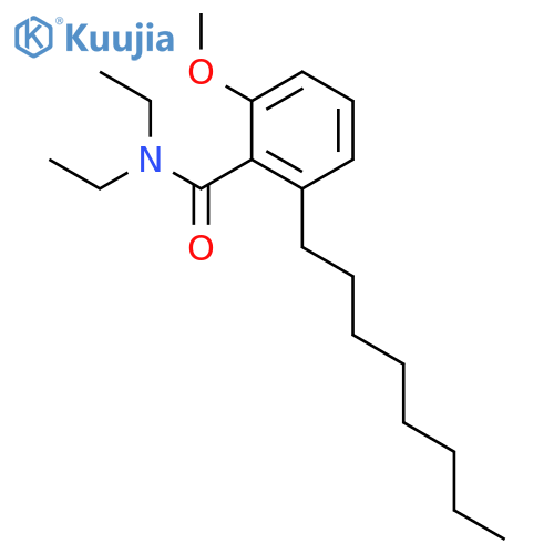 Benzamide, N,N-diethyl-2-methoxy-6-octyl- structure