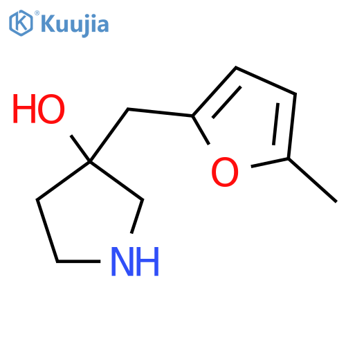 3-(5-methylfuran-2-yl)methylpyrrolidin-3-ol structure