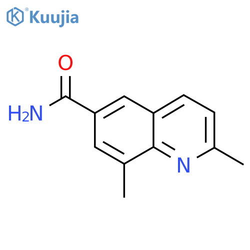 2,8-Dimethylquinoline-6-carboxamide structure