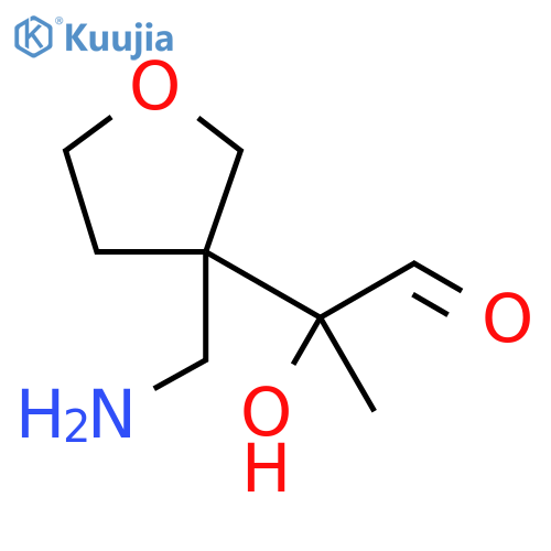 3-Furanacetaldehyde, 3-(aminomethyl)tetrahydro-α-hydroxy-α-methyl- structure