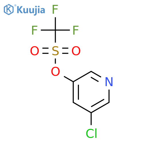 Methanesulfonic acid, trifluoro-, 5-chloro-3-pyridinyl ester structure