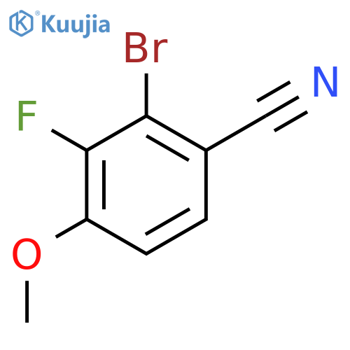 2-Bromo-3-fluoro-4-methoxybenzonitrile structure