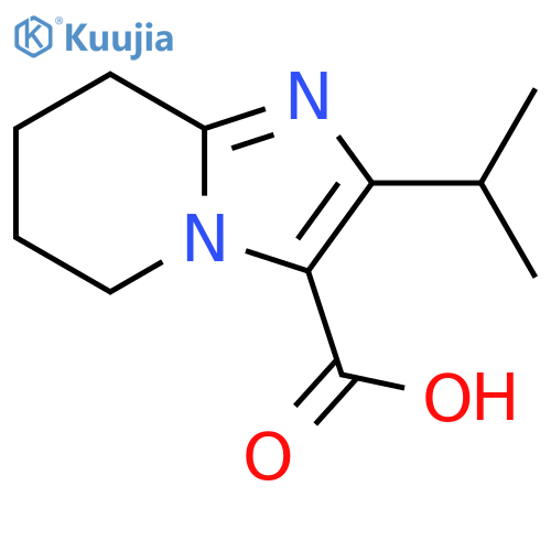 2-(propan-2-yl)-5H,6H,7H,8H-imidazo1,2-apyridine-3-carboxylic acid structure
