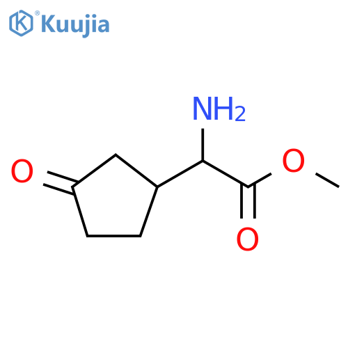 methyl 2-amino-2-(3-oxocyclopentyl)acetate structure