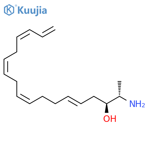 (2R,3S,5E,9Z,12Z,15Z)-2-aminooctadeca-5,9,12,15,17-pentaen-3-ol structure