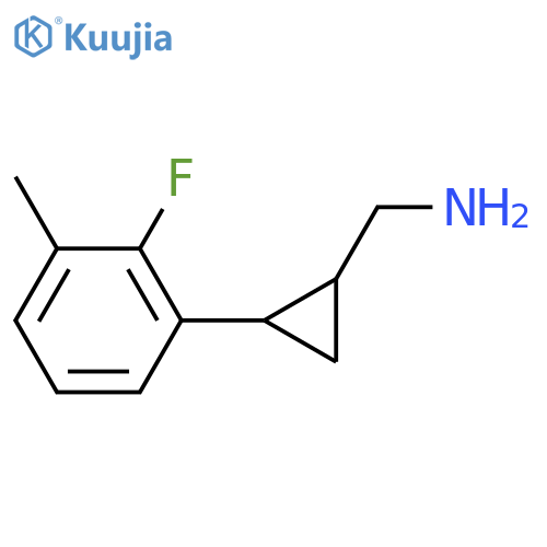 2-(2-fluoro-3-methylphenyl)cyclopropylmethanamine structure