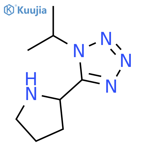 1H-Tetrazole, 1-(1-methylethyl)-5-(2-pyrrolidinyl)- structure