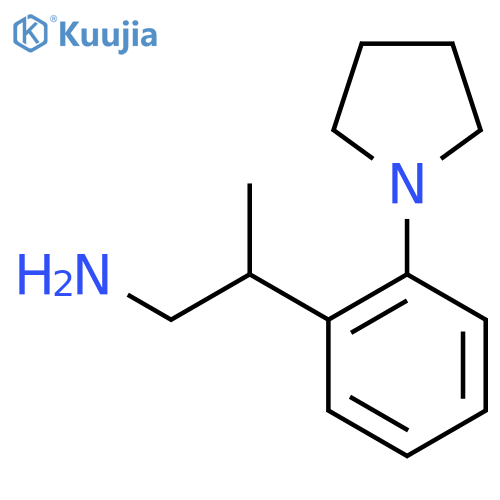 2-2-(pyrrolidin-1-yl)phenylpropan-1-amine structure