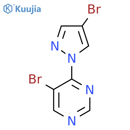 5-Bromo-4-(4-bromo-1h-pyrazol-1-yl)pyrimidine structure
