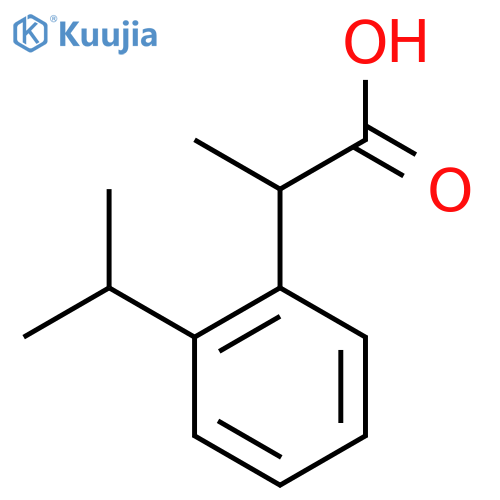 2-2-(propan-2-yl)phenylpropanoic acid structure