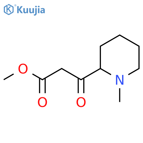 methyl 3-(1-methylpiperidin-2-yl)-3-oxopropanoate structure