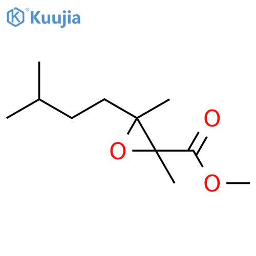 2-Oxiranecarboxylic acid, 2,3-dimethyl-3-(3-methylbutyl)-, methyl ester structure